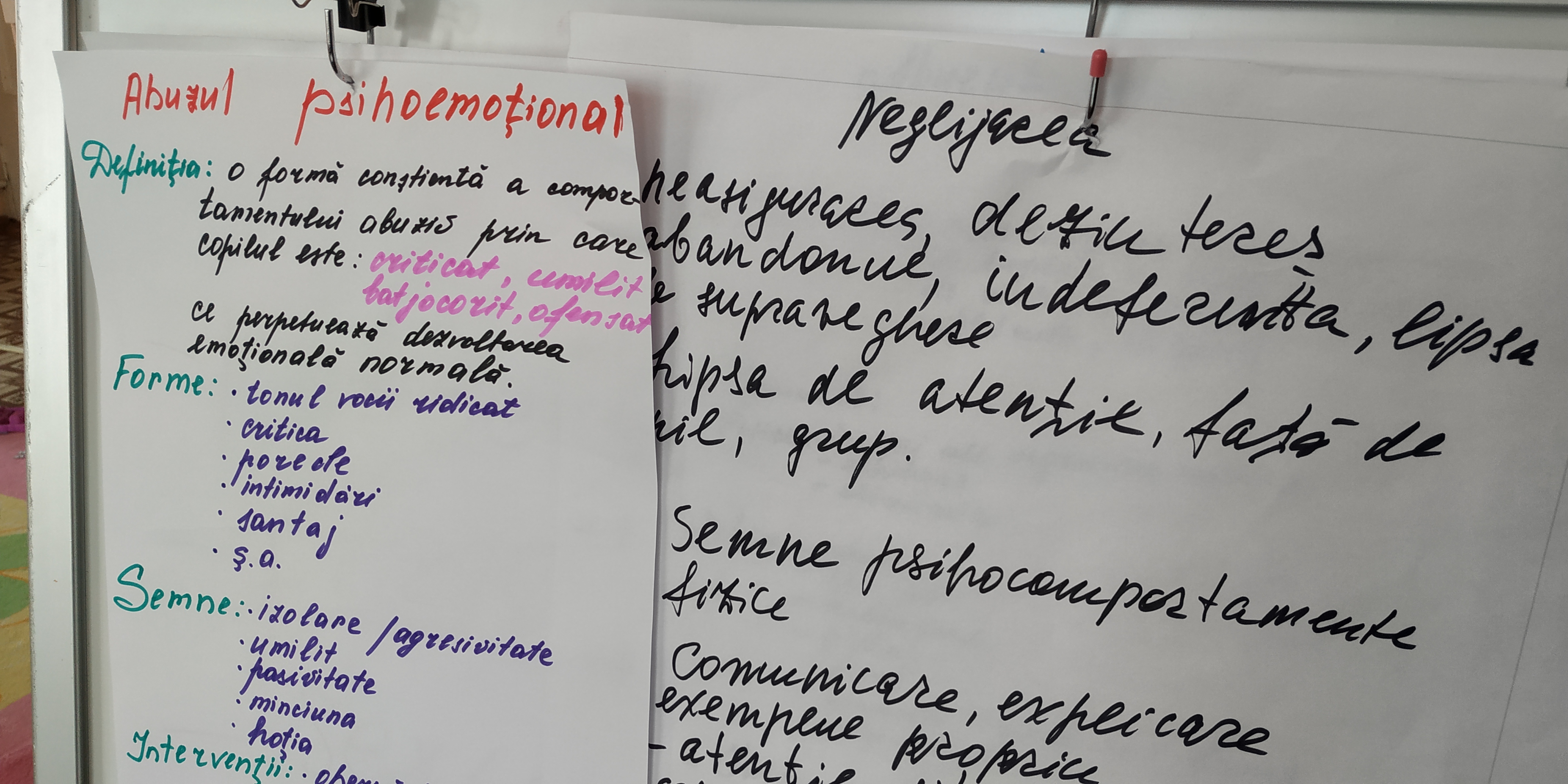 Seminar instructiv-metodic: Identificarea şi intervenţia în cazul de abuz, violenţă, neglijare, exploatare, trafic.